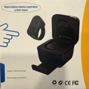 Black Short Video Remote Controller